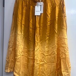 Luxurious Satin Gold Maxi Skirt